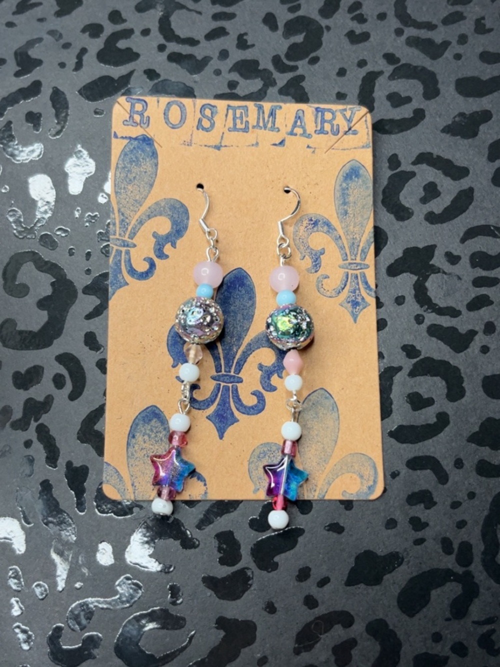 Pastel Multicolor Dangle Earrings - Handmade Women's Jewelry
